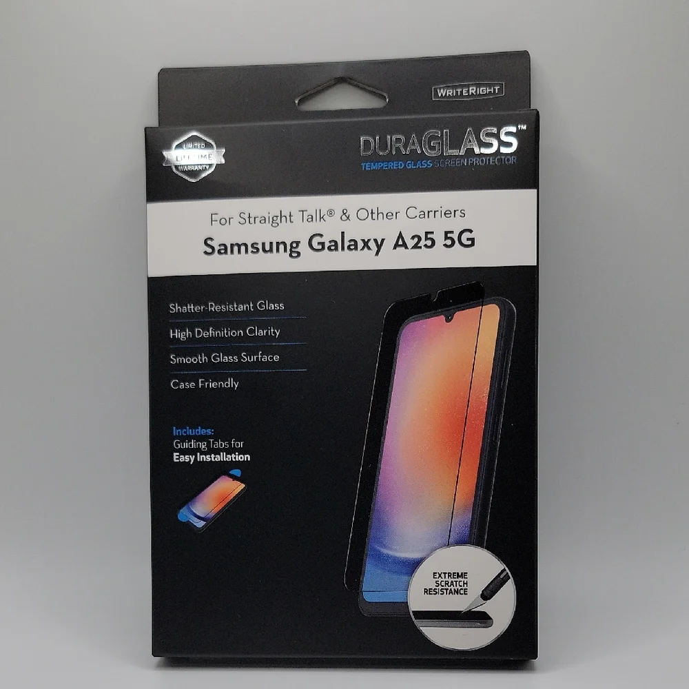 Duraglass Tempered Glass Screen Protector for Samsung Galaxy A25 5G - Black